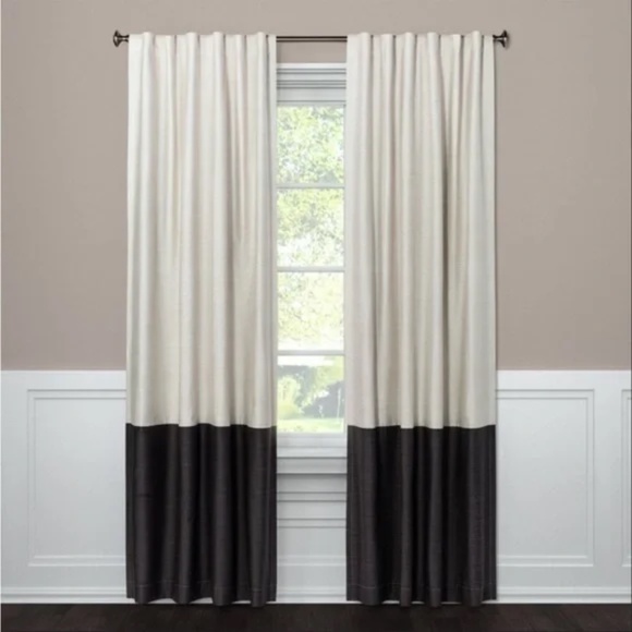 COPY - Blackout Color Block Curtain Panel - Project 62. 50"W x 84"L - Picture 4 of 4
